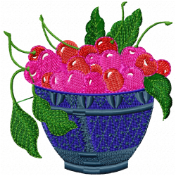 Cherry Embroidery Design 12 Cherry Embroidery Design 12